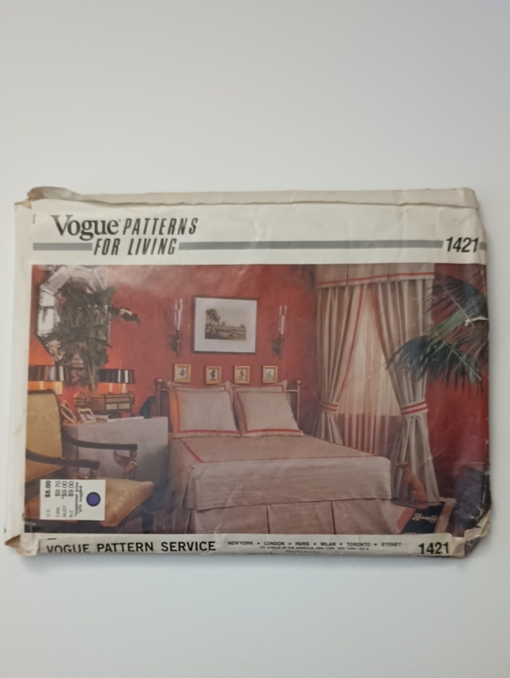 2/$20 VTG Vogue Patterns For Living 1421 Two Full Bedroom Suites Uncut